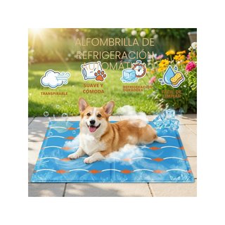 Qoosea alfombra refrescante perros gatos 50x90cm