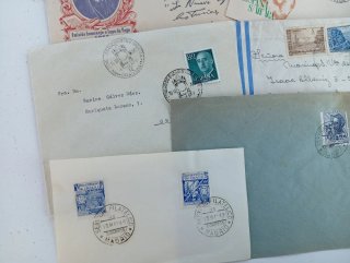 Lote 35 sobres postales mundiales historia Postal