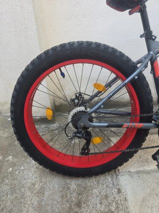 Bicicleta Moma Fat Bike Aro Rojo