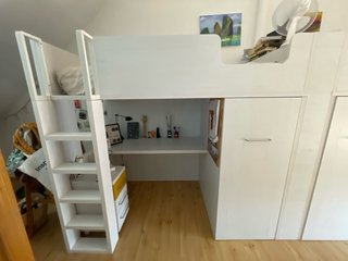 Mueble juvenil doble de madera hecho a medida