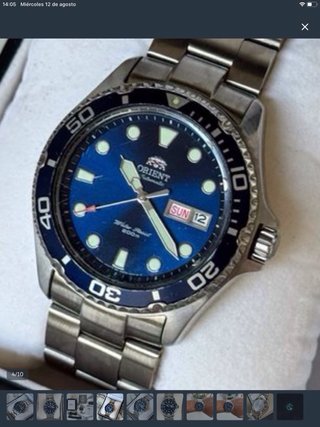 Reloj Orient Mako II Azul Automático
