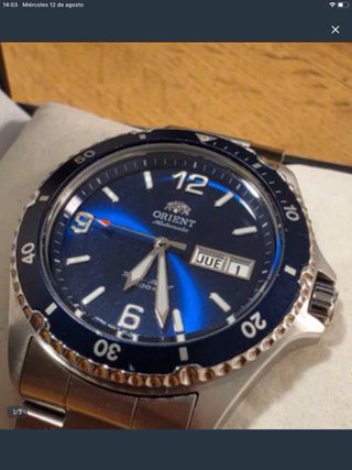 Reloj Orient Mako II Azul Automático