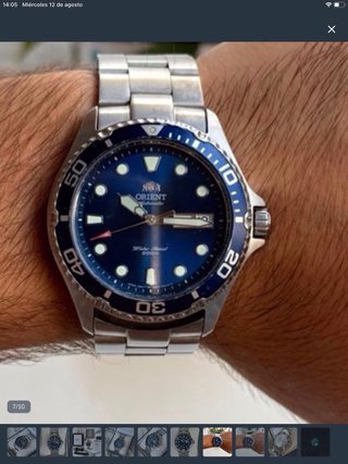 Reloj Orient Mako II Azul Automático