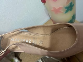 Zapatos de tacon charol Marypaz beige
