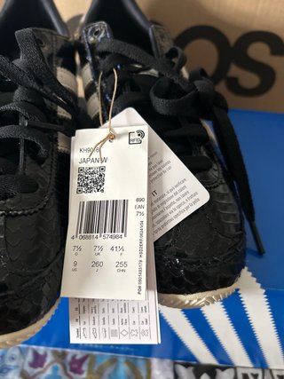 Adidas Japon negras piel serpiente T41 1/3