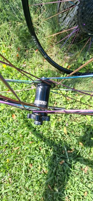 Ruedas NoTubes Grail + Radios Titanio