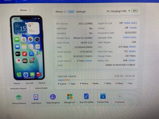 iPhone 13 128GB Negro Batería 93%