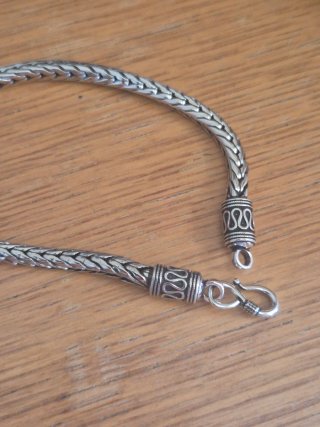 lotto 5 Bracciali Uomo Argento Intrecciato