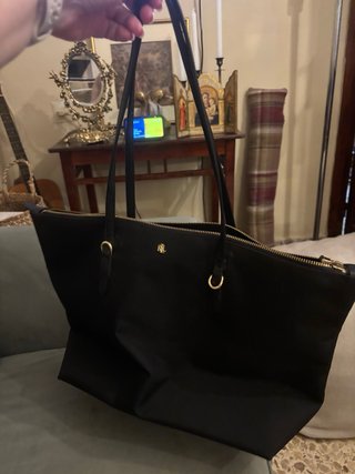 Bolso Tote Ralph Lauren Negro