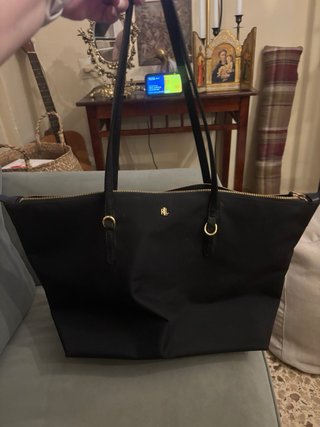 Bolso Tote Ralph Lauren Negro