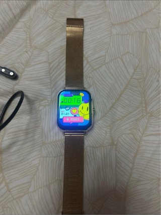 Smartwatch Dorado/Rosa Oro Correa Metálica