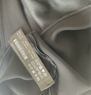 Top Massimo Dutti Halter Negro Talla XS