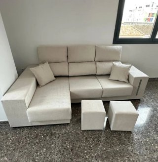 ✅Sofá Chaiselongue Extensible Gris. Envío gratis