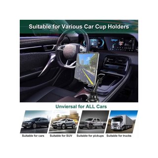 Soporte tablet coche portavasos 4-13'' universal