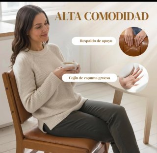 Pack 2 Sillas Comedor Tapizadas