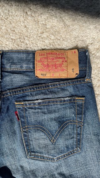 Pantalón Corto Levi's 501 Vaquero Azul Talla S