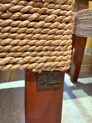 Mesa Comedor Madera y Cristal Banak