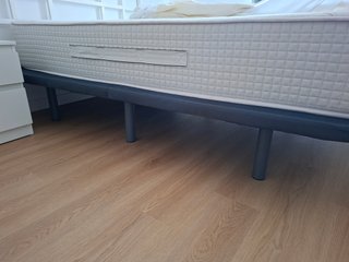 Cama Matrimonio 135x190 Base Tapizada y Colchón