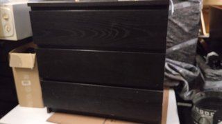 Cómoda Ikea Negra Madera
