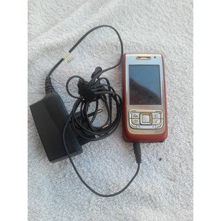 Teléfono Móvil Nokia E65 Rojo/Plata