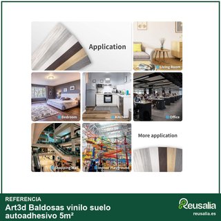 Baldosas vinilo suelo autoadhesivo 5m²