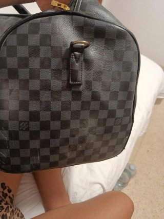 Bolso de viaje Louis Vuitton gris