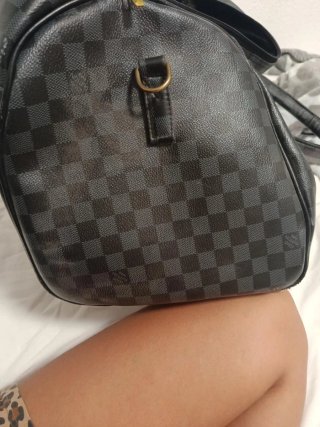 Bolso de viaje Louis Vuitton gris