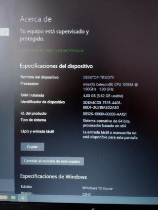 Portátil Lenovo Negro