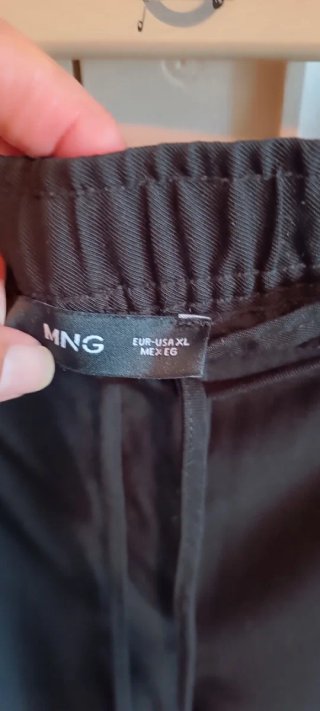 Pantalón Mango Negro Talla XL