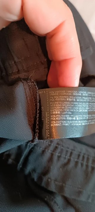 Pantalón Mango Negro Talla XL