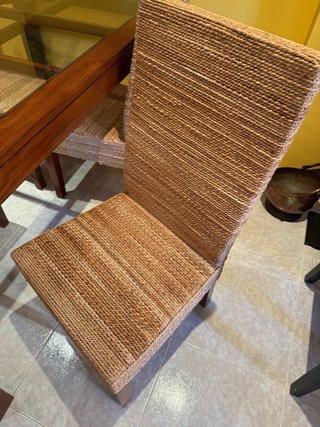 Silla comedor Banak yute madera