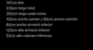 Cama nido con armario y cajón