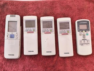 Mandos Toshiba y Mitsubishi Aire Acondicionado