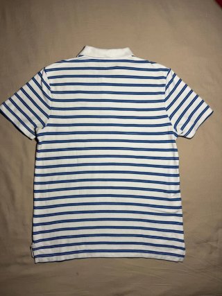 Polo Nike de rayas azul y blanco manga corta