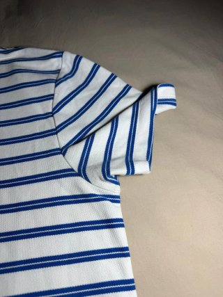 Polo Nike de rayas azul y blanco manga corta