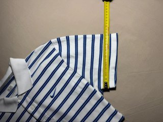 Polo Nike de rayas azul y blanco manga corta