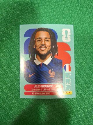 Cromo Jules Koundé Francia Mundial 2026