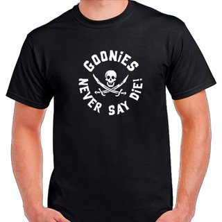 Camiseta Goonies Never Say Die Negra