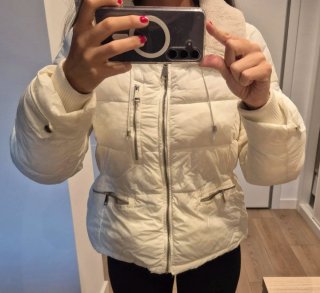 Chaqueta acolchada Zara blanca