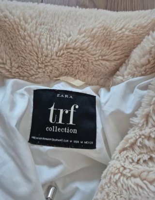 Chaqueta acolchada Zara blanca