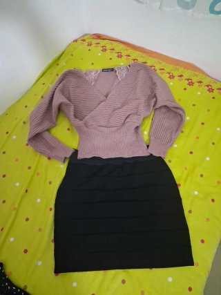 Lote Ropa Chica Beige y Negra