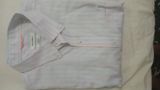 Camisa Pedro del Hierro Rayas Azul/Rosa Talla M