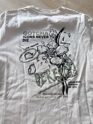 Camiseta Gotcha Beige Talla S Oversize