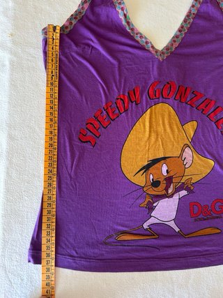 Top Viola vintage Speedy Gonzales Dolce & Gabbana