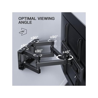 PERLESMITH soporte TV pared inclinable 45kg VESA