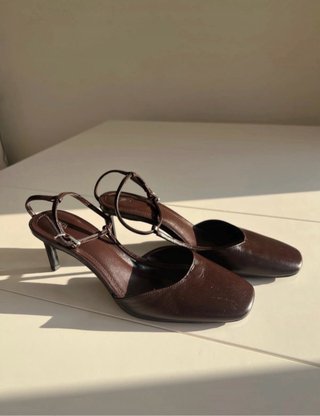 Zapatos tacón Zara marrones T39