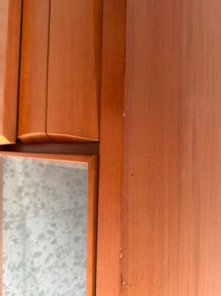 Mueble TV madera y cristal