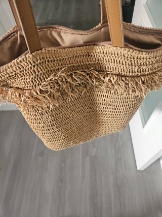 Bolso de playa de esparto