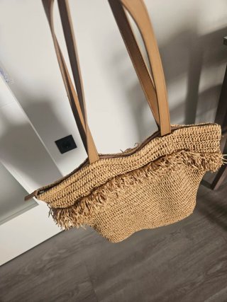 Bolso de playa de esparto