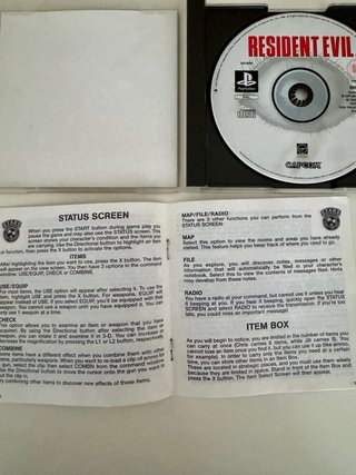 Resident Evil PS1 Black Label (First Edition) PAL